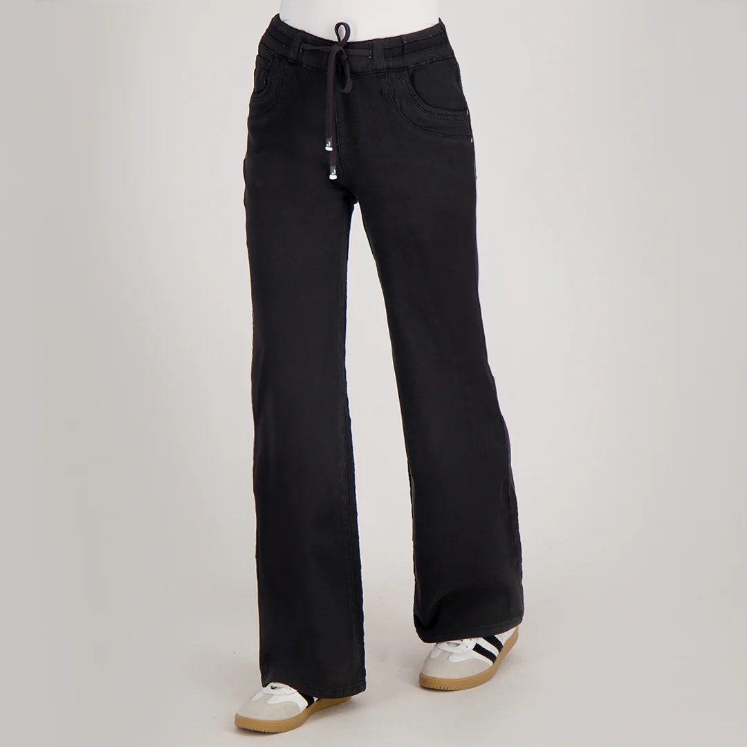 Pant Fleur Jogg Denim | Zwart - Image 2