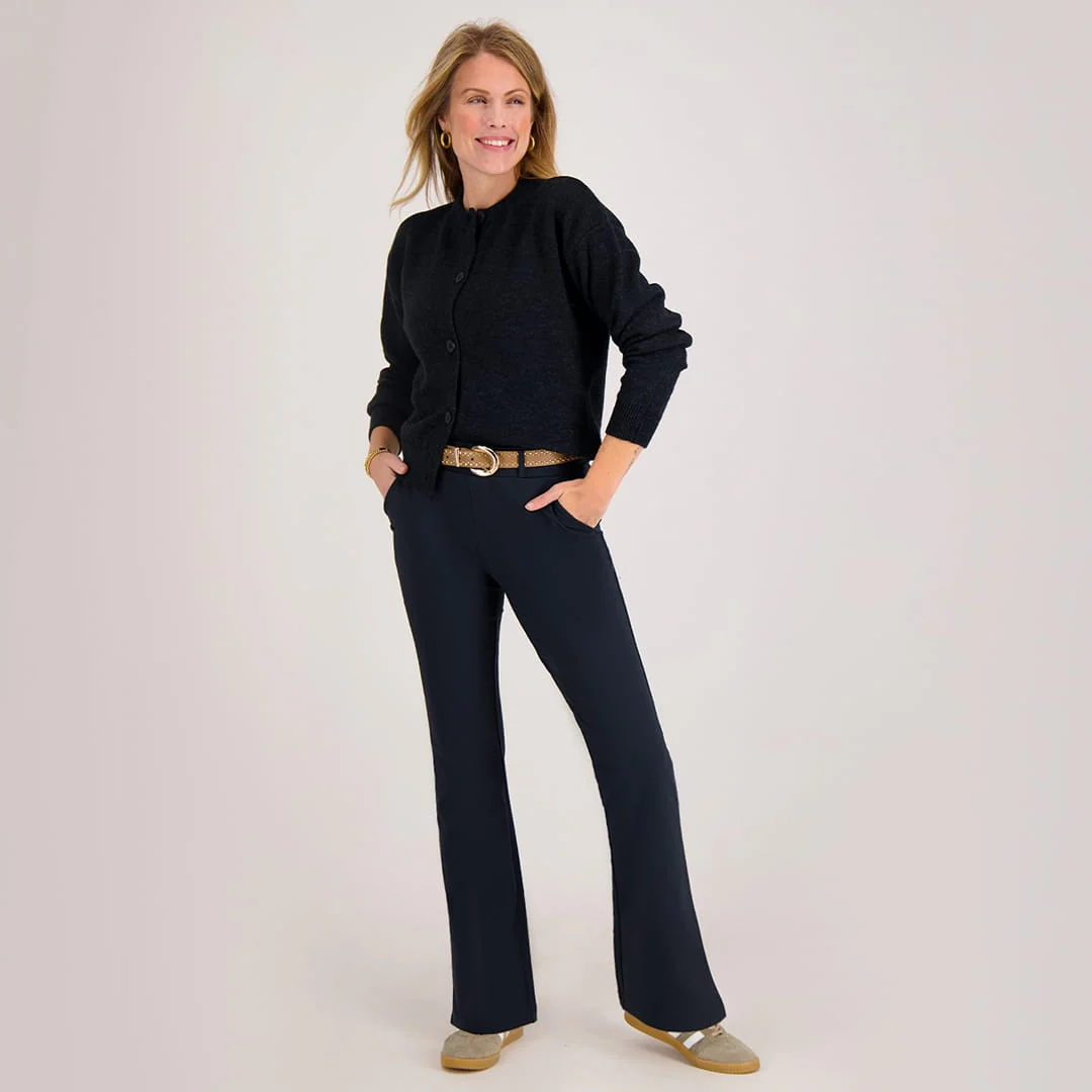 Pant Isa Travel Brushed | Donkerblauw - Image 9