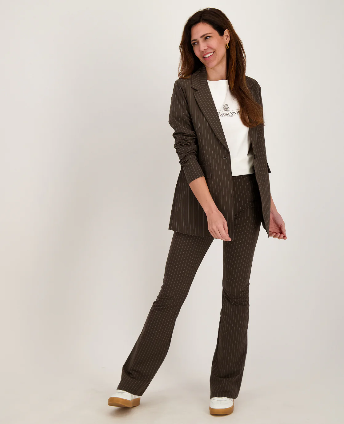 Pant Isa Travel ++ | Espresso / Porcelain White - Image 7