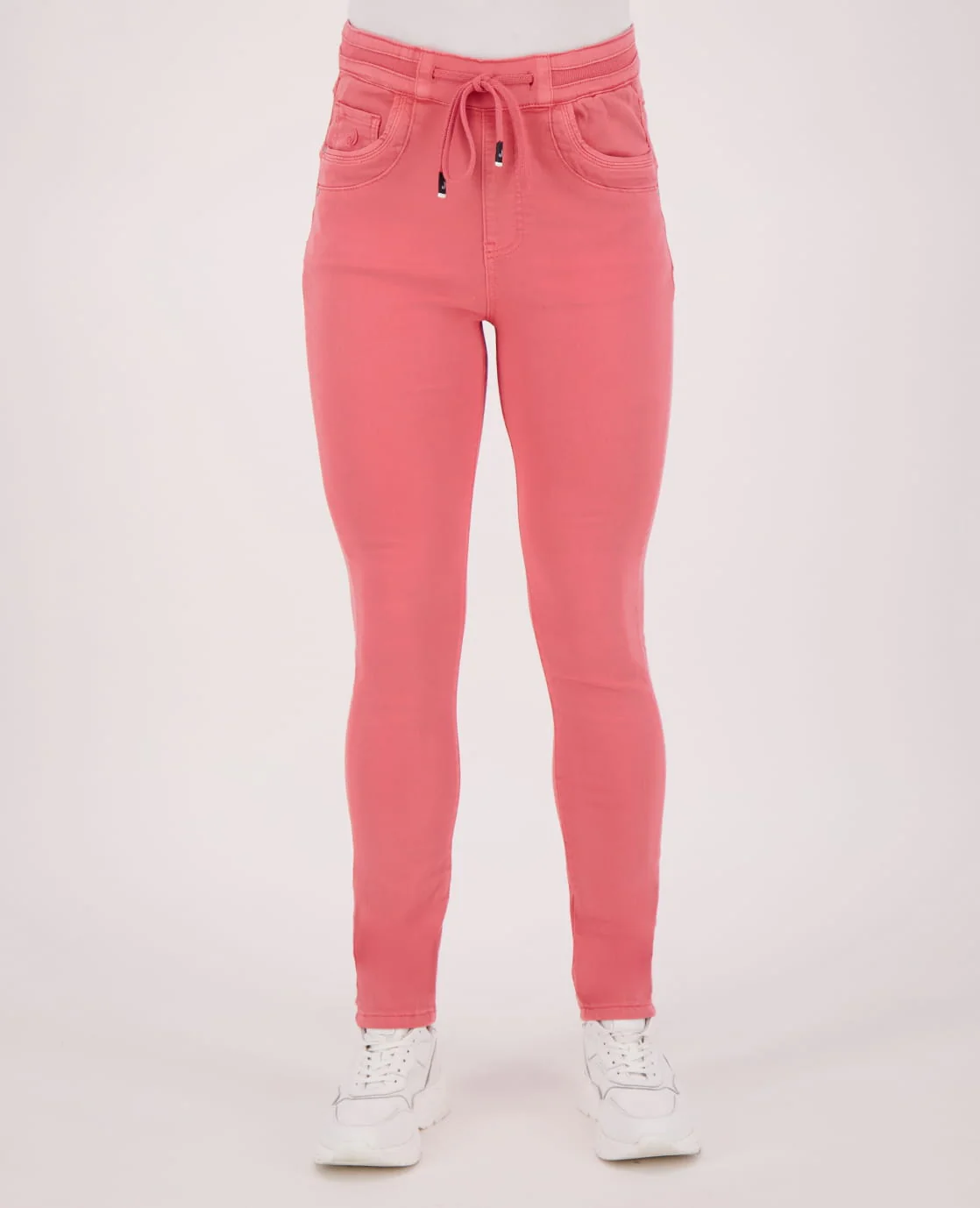 Pant Jogg Denim | Bright Coral - Image 3