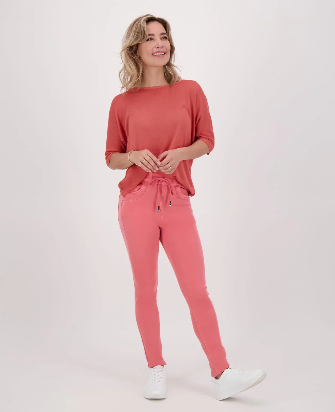 Pant Jogg Denim | Bright Coral - Image 7