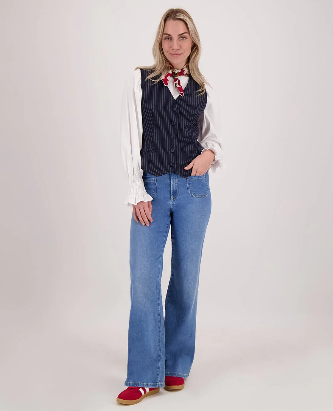 Pant Jogg Denim Straight | Light Denim - Image 5