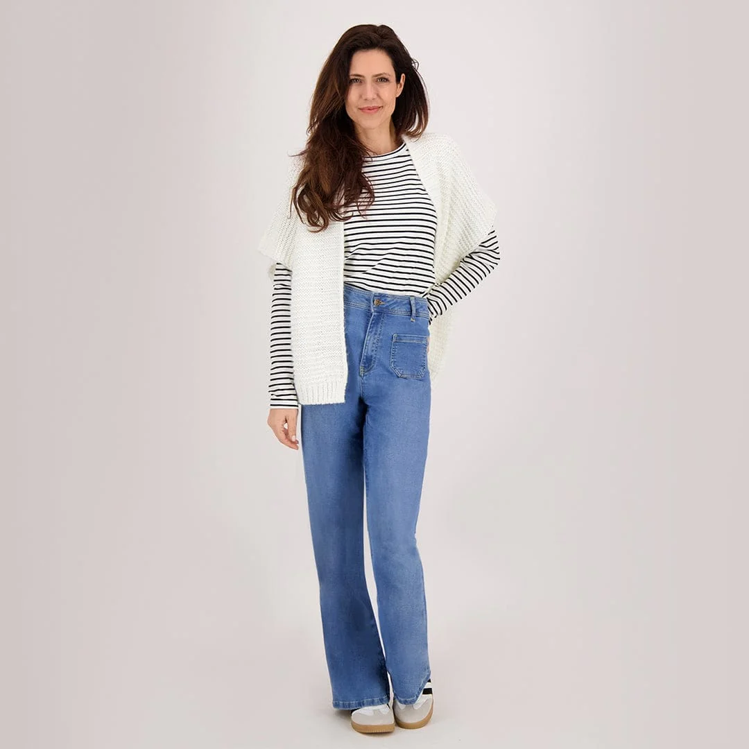 Pant Jogg Denim Straight | Light Denim - Image 8