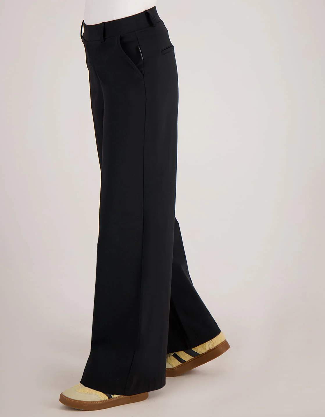 Pant Lizzy Travel Brushed | Zwart