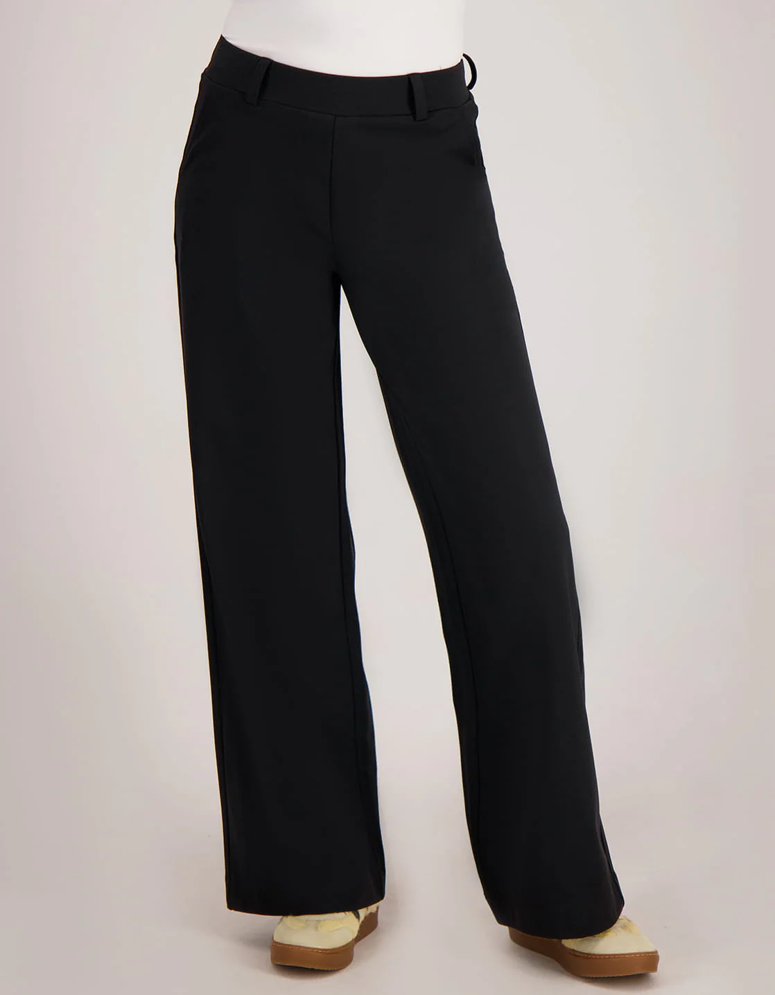Pant Lizzy Travel Brushed | Zwart - Image 4