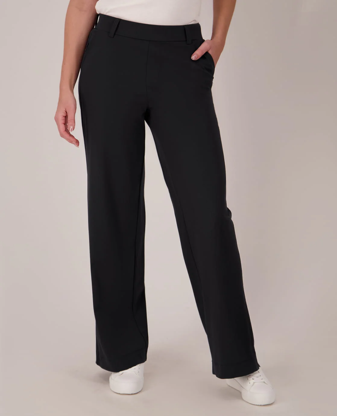 Pant Lizzy Travel Brushed | Zwart - Image 7