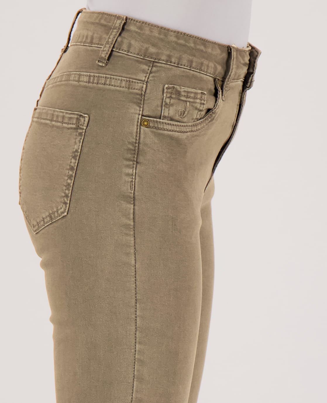 Pant Luna Superstretch Denim | Taupe - Image 3