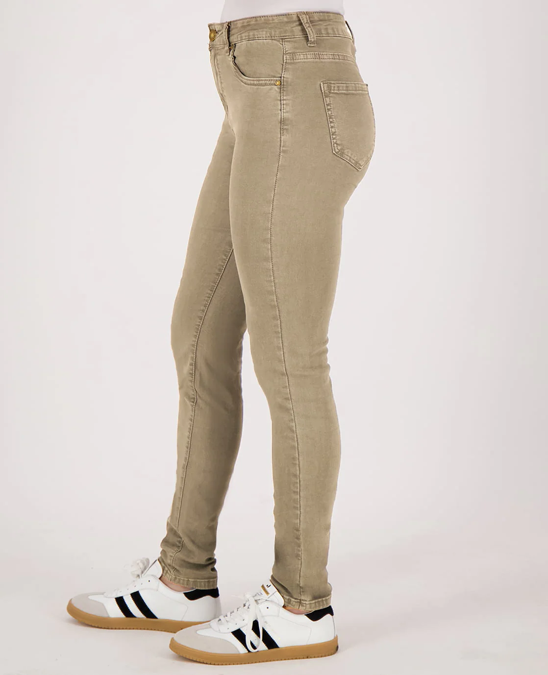Pant Luna Superstretch Denim | Taupe - Image 4