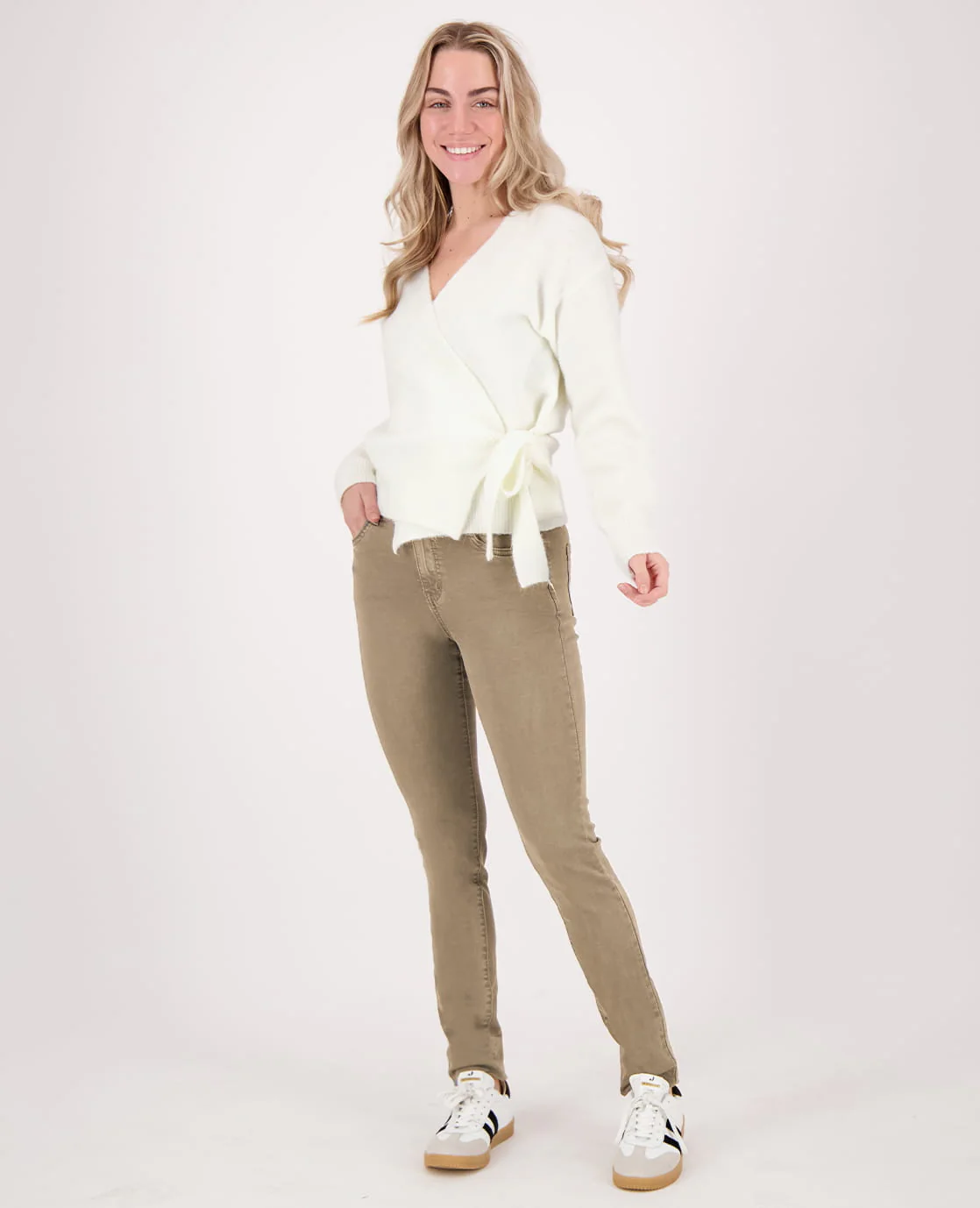 Pant Luna Superstretch Denim | Taupe - Image 6