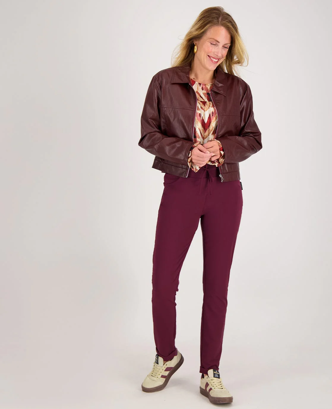 Pant Perfecte Travel +++ | Burgundy - Image 7