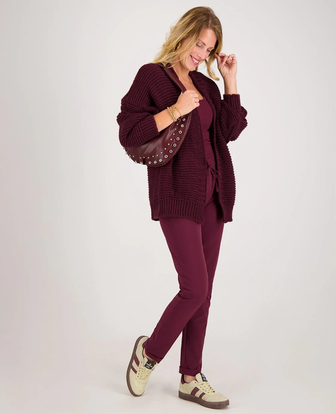 Pant Perfecte Travel +++ | Burgundy - Image 8