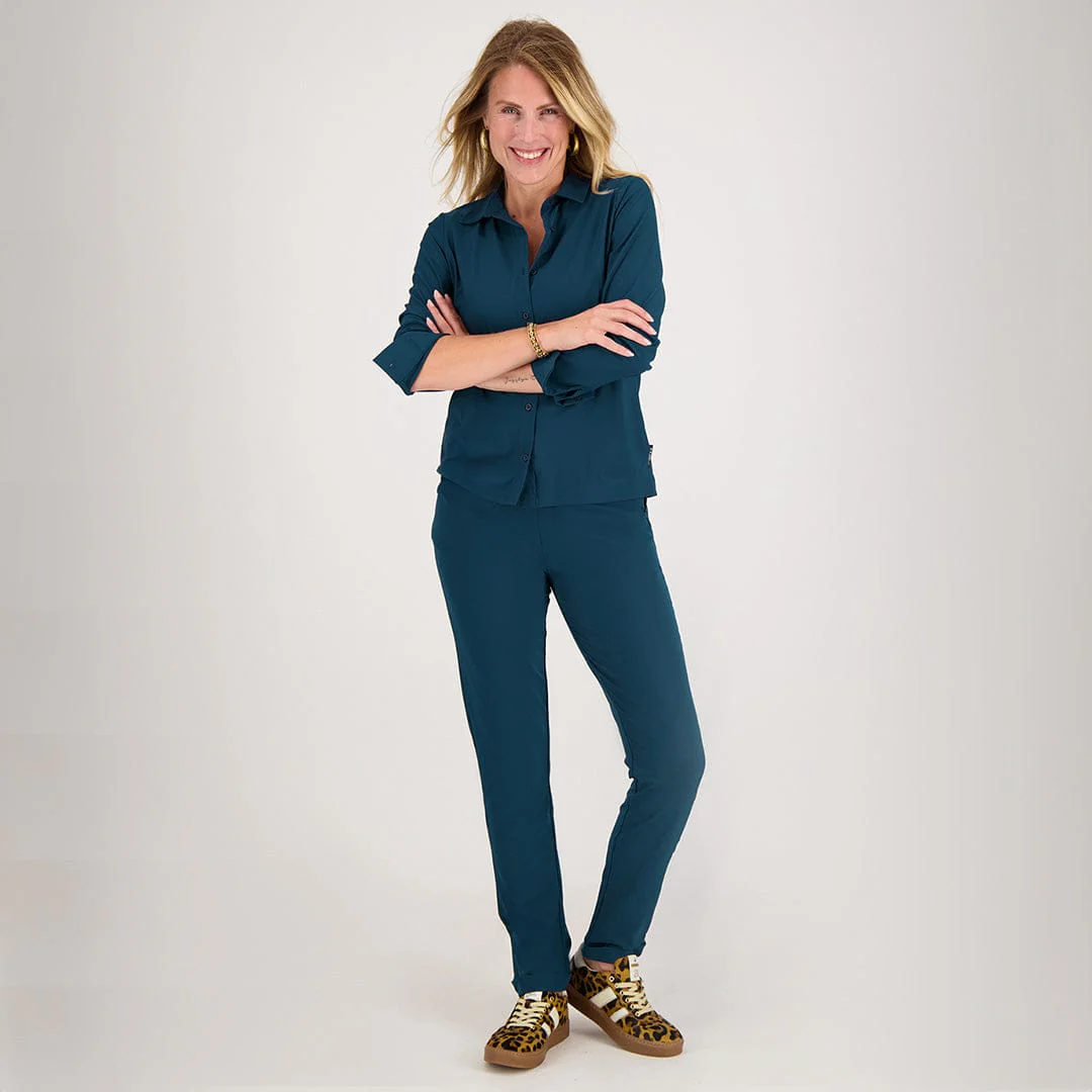Pant Perfecte Travel +++ | Steel Blue - Image 9