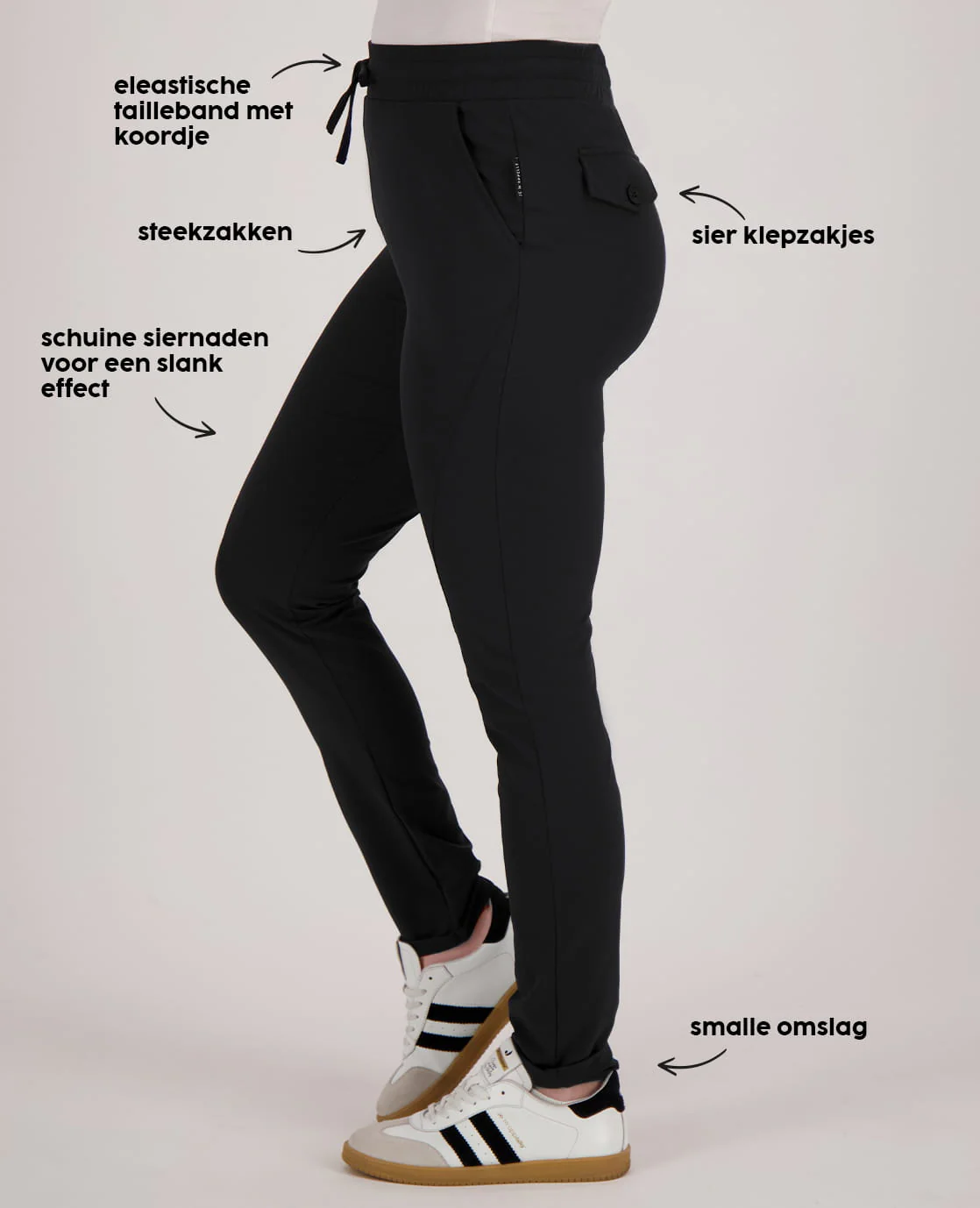 Pant Regular Travel ++ | Zwart - Image 4