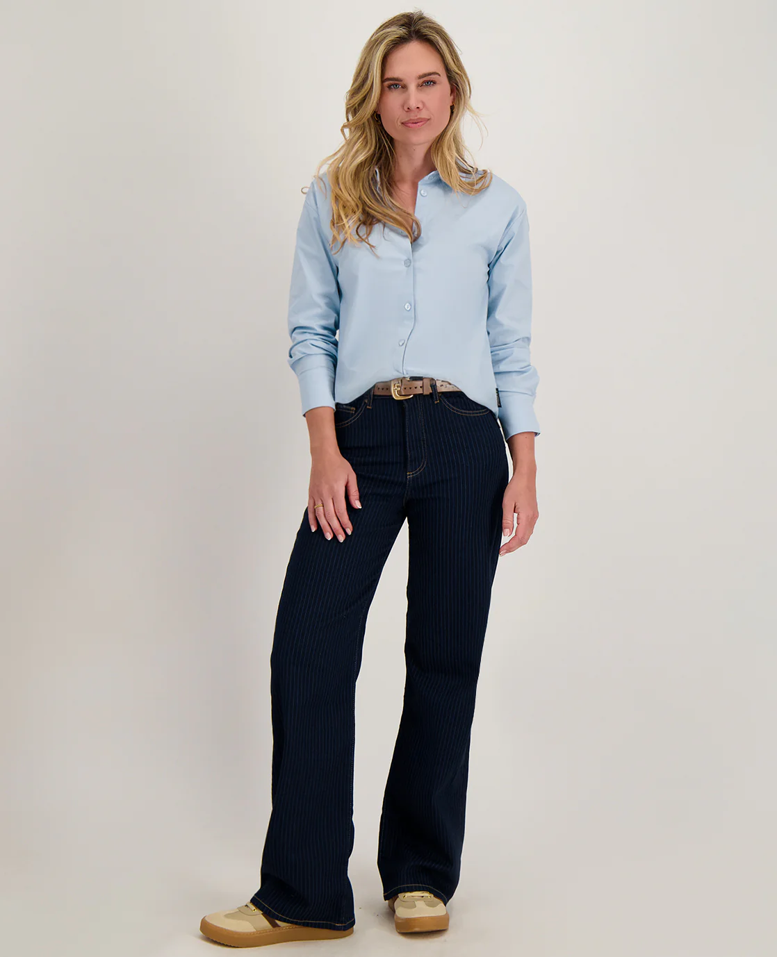 Pant Romee Jogg Denim | Dark Denim Pinstripe - Image 10