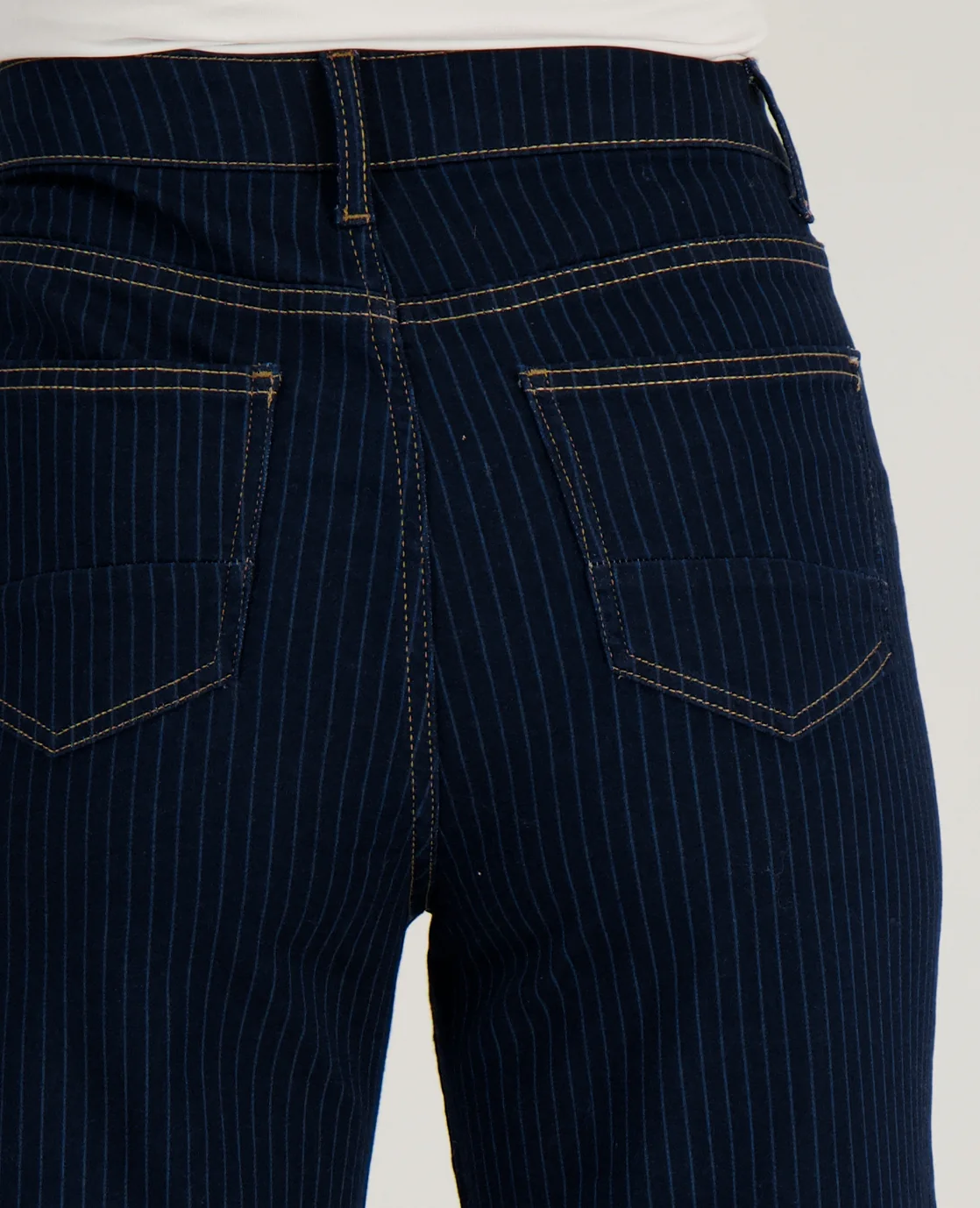 Pant Romee Jogg Denim | Dark Denim Pinstripe - Image 6