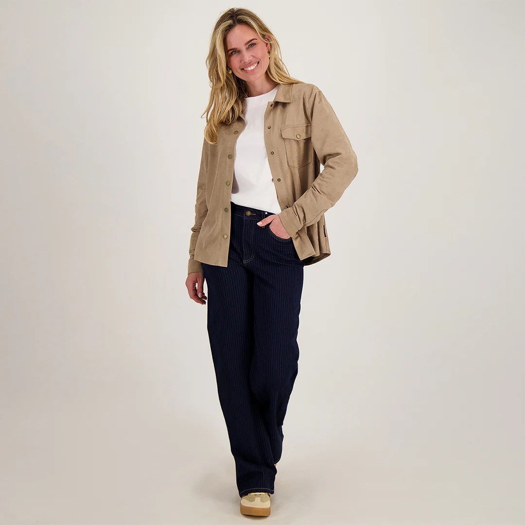 Pant Romee Jogg Denim | Dark Denim Pinstripe - Image 7