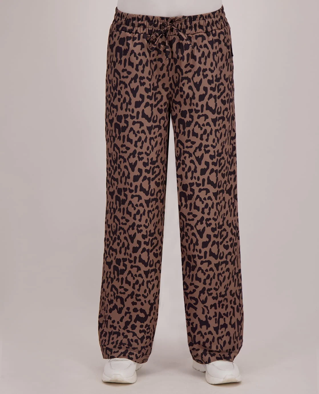Pant Satin Straight | Taupe / Zwart - Image 3