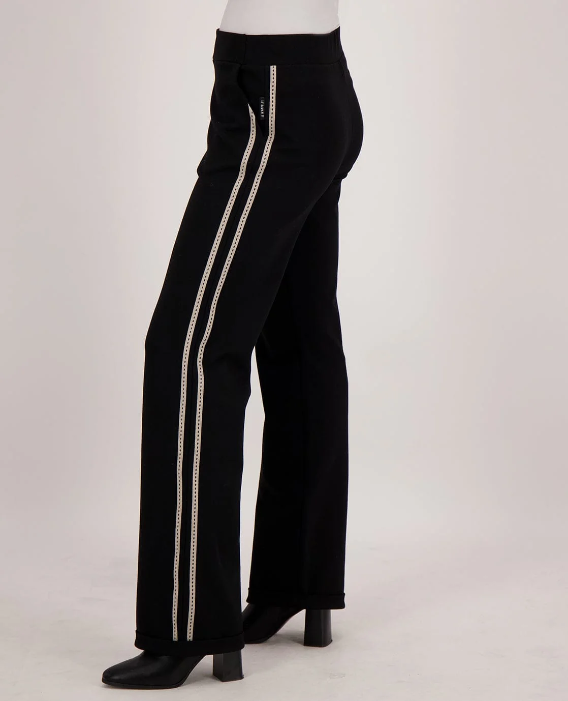 Pant Straight | Black/Ecru - Image 4