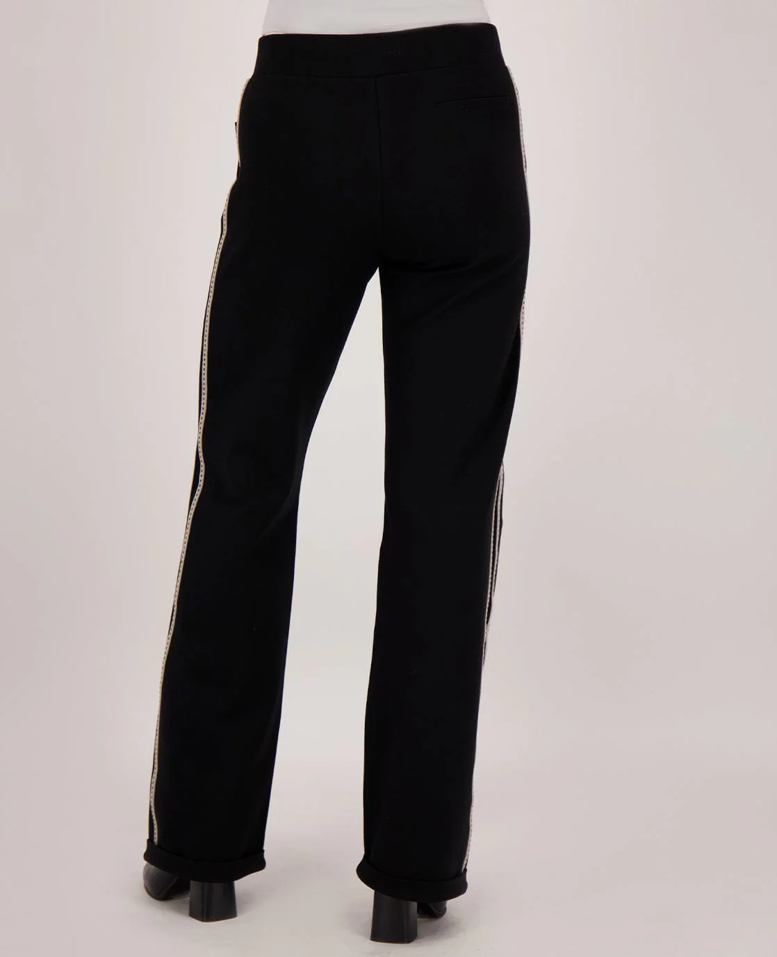 Pant Straight | Black/Ecru - Image 5