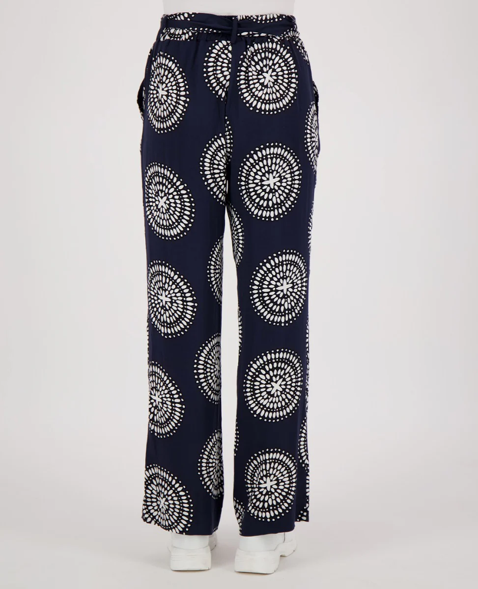 Pant Straight | Donkerblauw/Porselein wit - Image 5