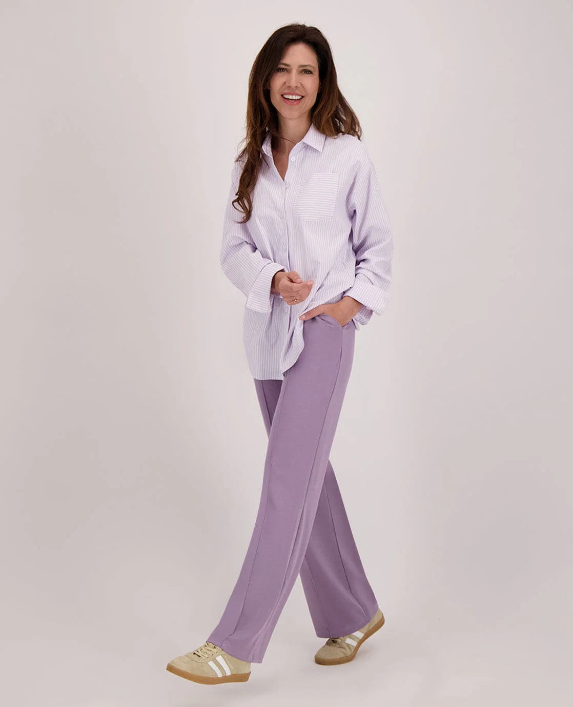 Pant Straight Doortje | Mauve - Image 2
