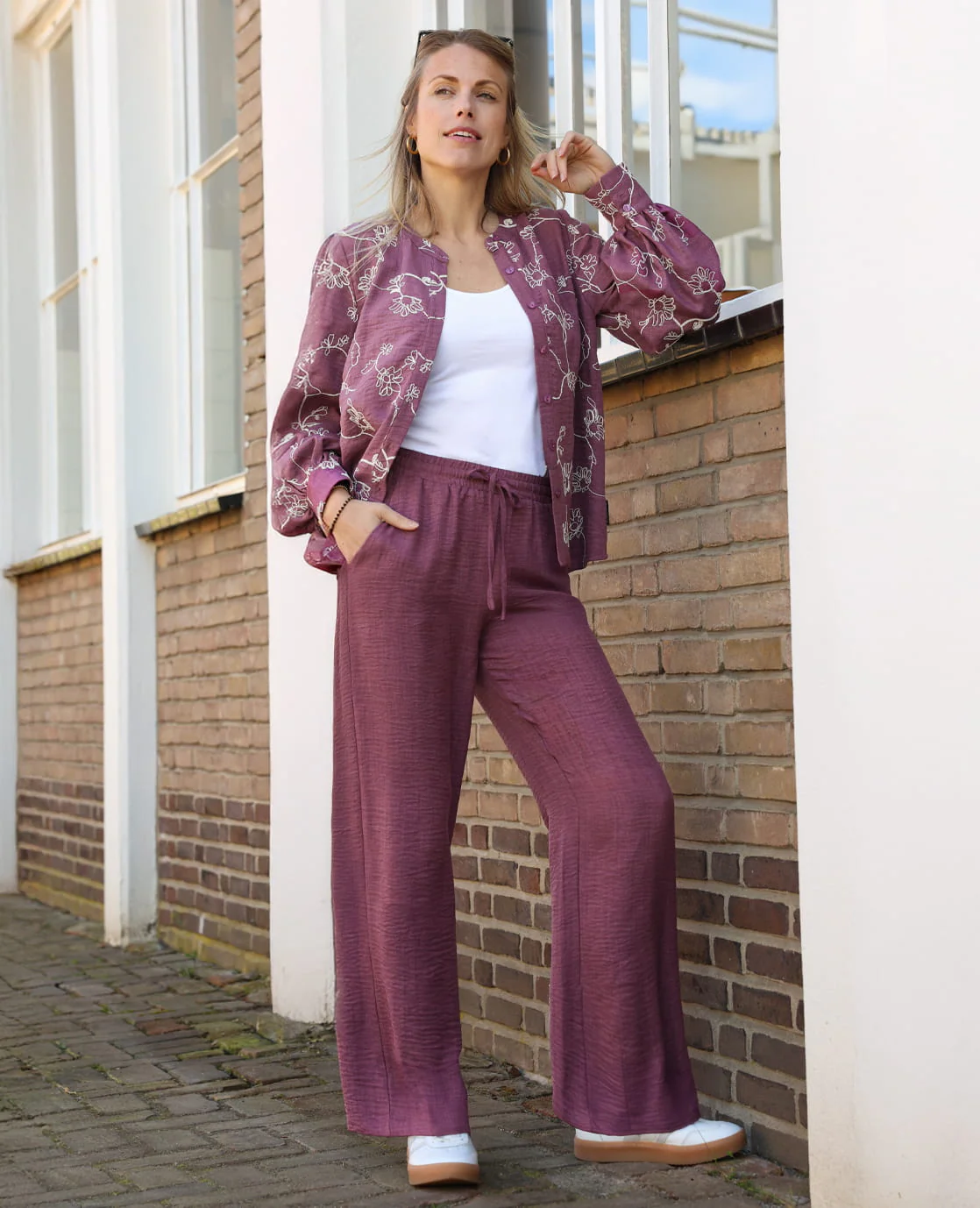 Pant Paris | Dark Mauve