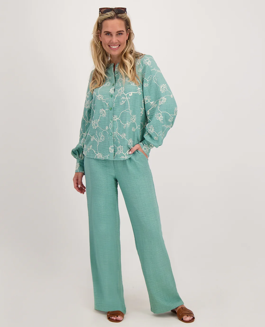 Pant Paris | Ocean Green - Image 7