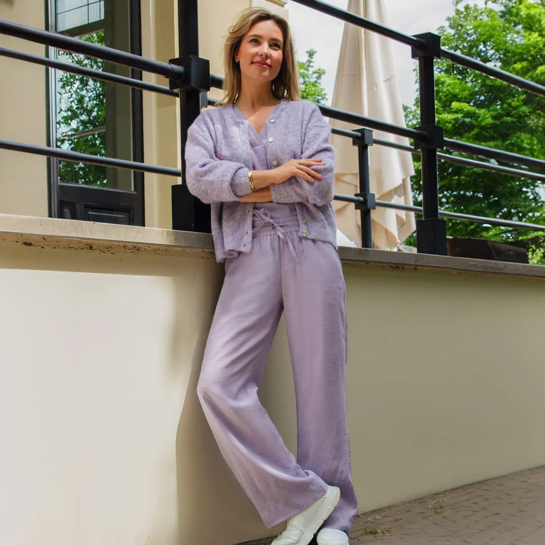 Pant Straight | Pastel Paars - Image 10