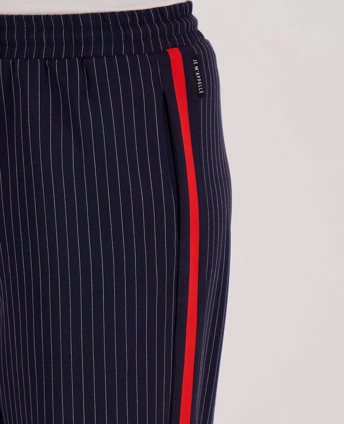 Pant Straight Pinstripe | Donkerblauw / Off White - Image 5