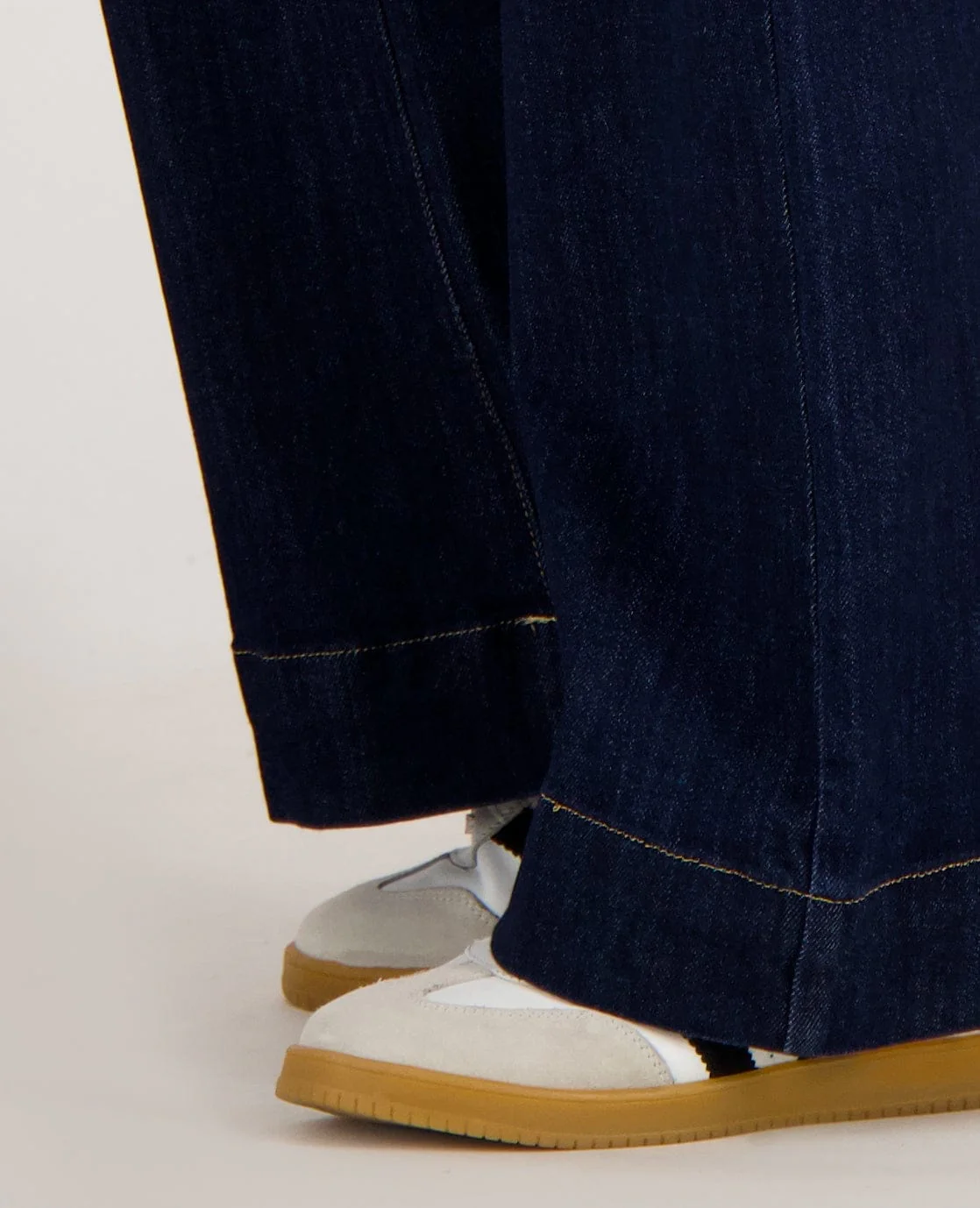 Pant Straight Stretch Denim | Dark Blue Denim - Image 6