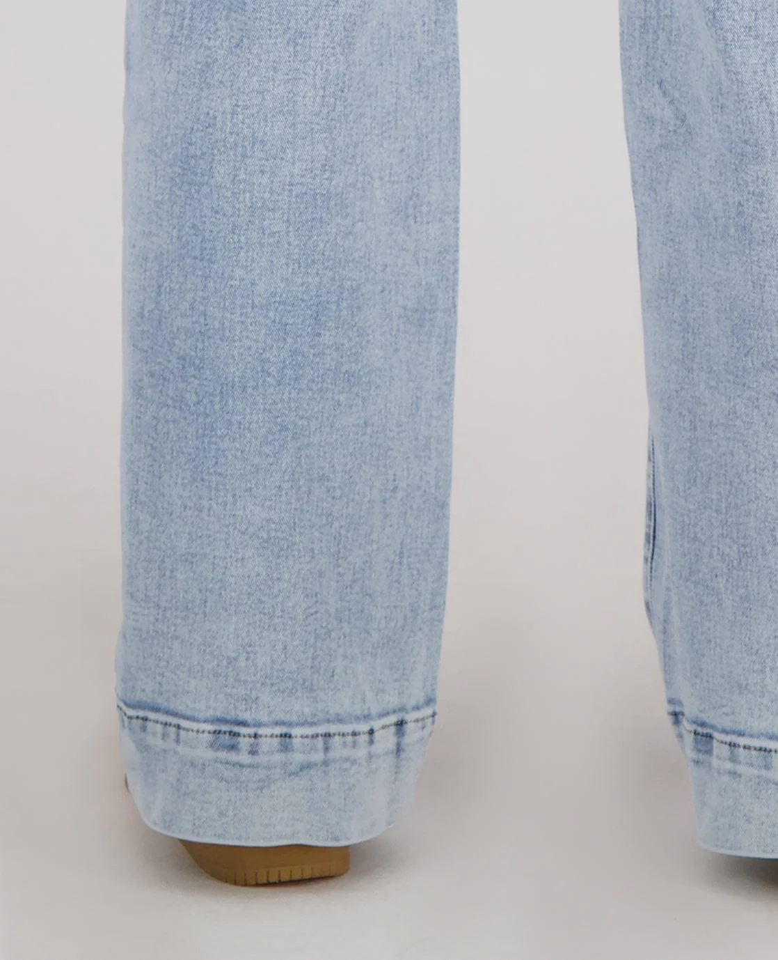 Pant Straight Stretch Denim | Light Blue Denim - Image 6
