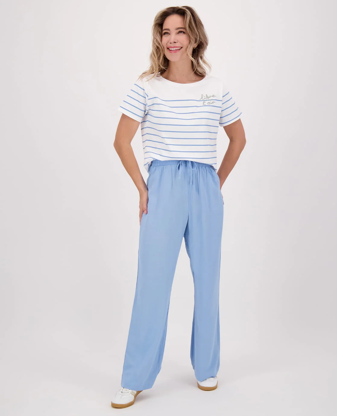 Pant Straight Summer | Pastel Blauw - Image 6