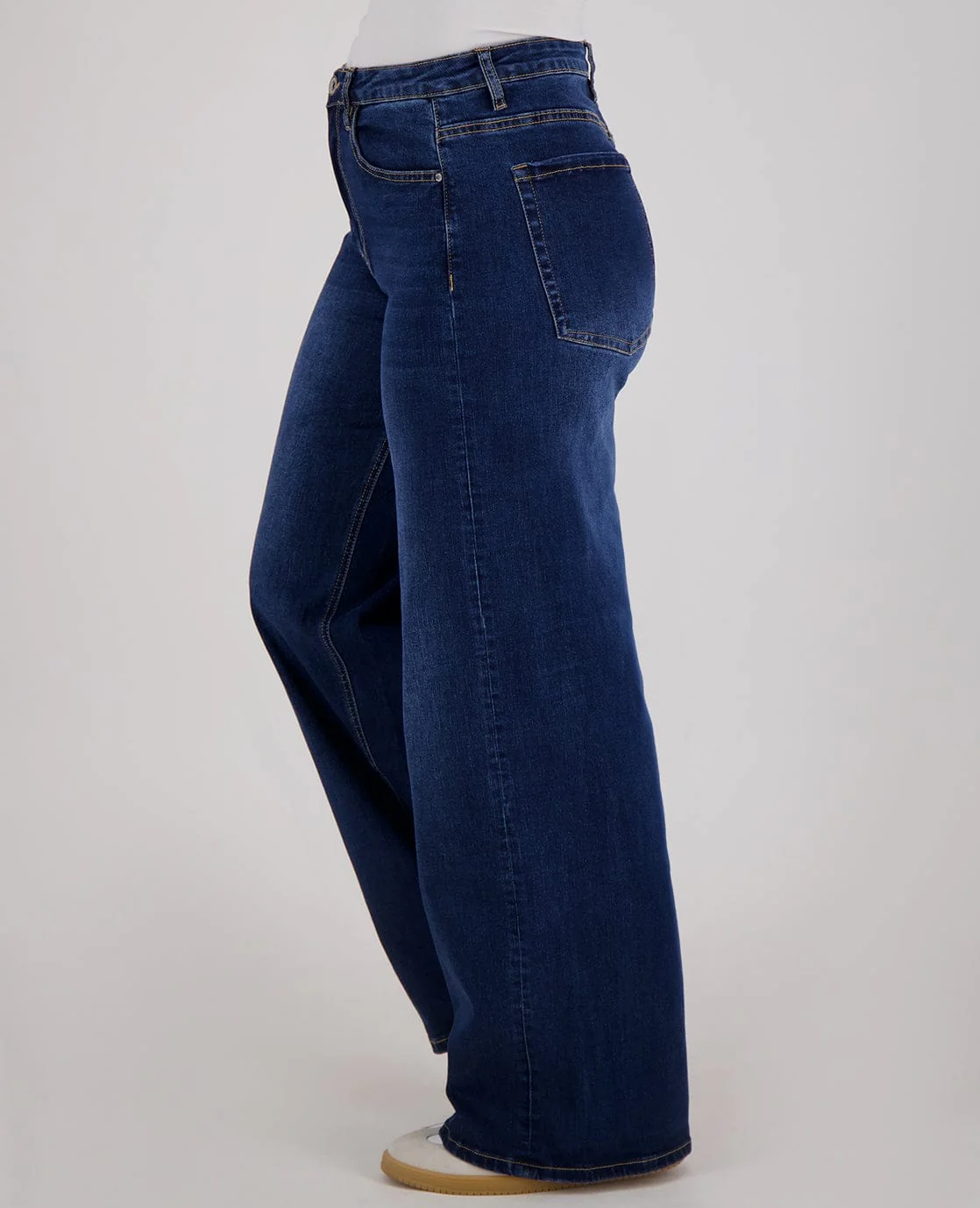 Pant Straight Superstretch Denim | Dark Blue Denim - Image 10