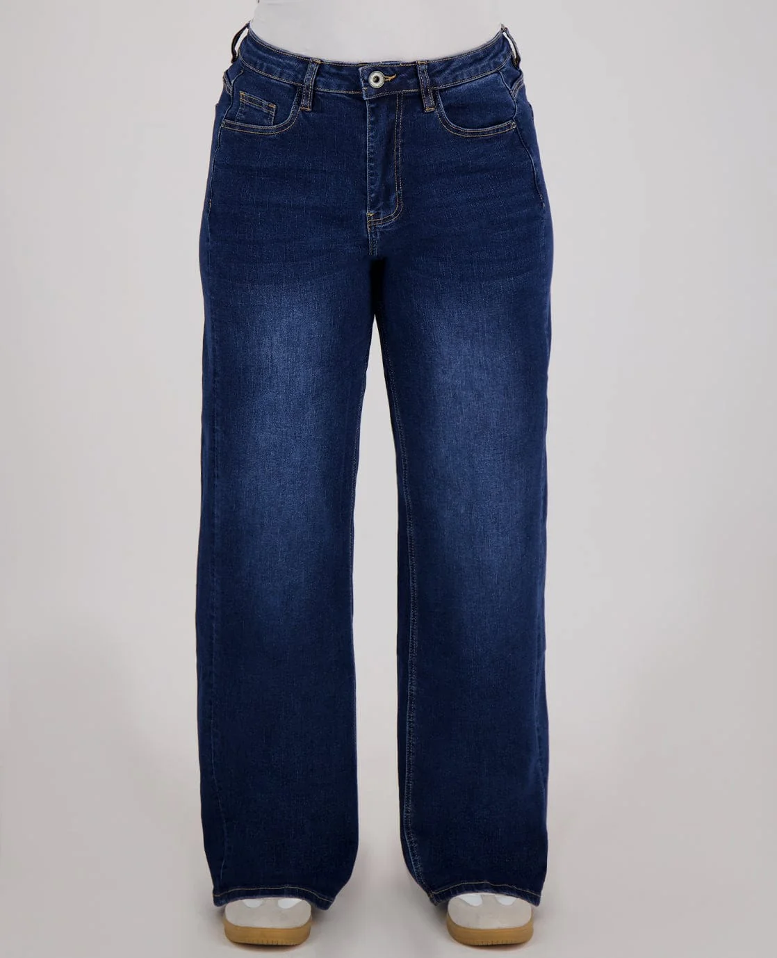Pant Straight Superstretch Denim | Dark Blue Denim - Image 3