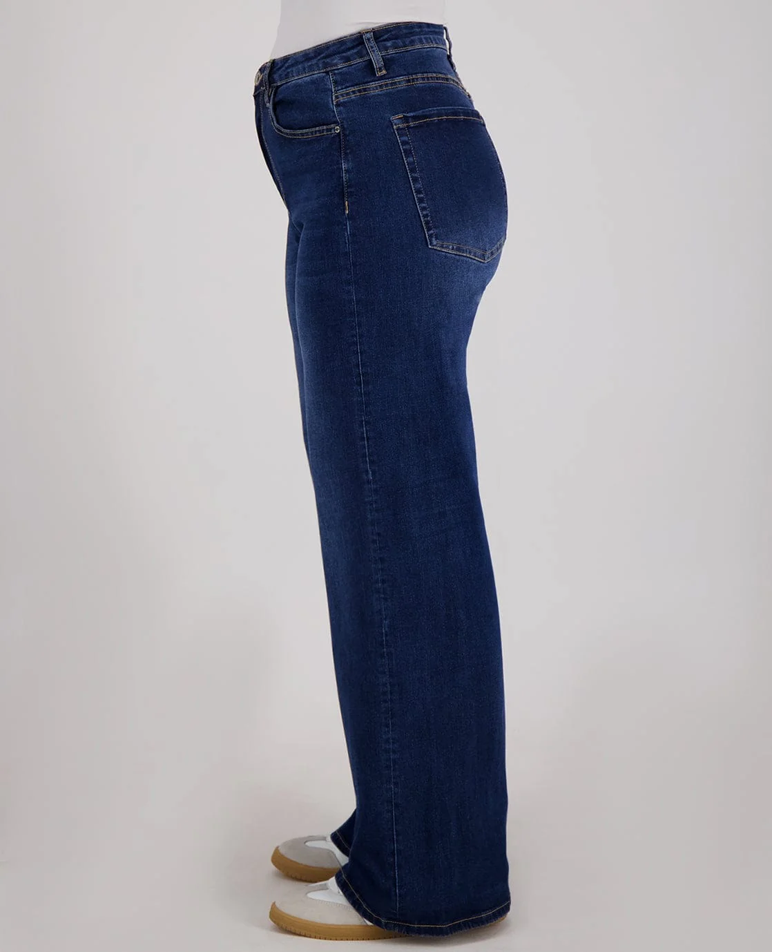 Pant Straight Superstretch Denim | Dark Blue Denim - Image 5