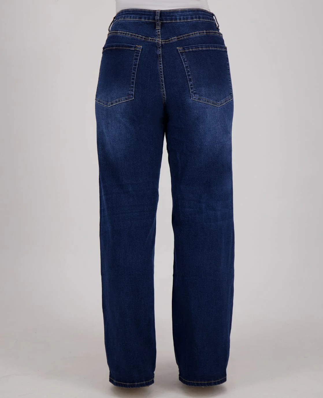 Pant Straight Superstretch Denim | Dark Blue Denim - Image 6