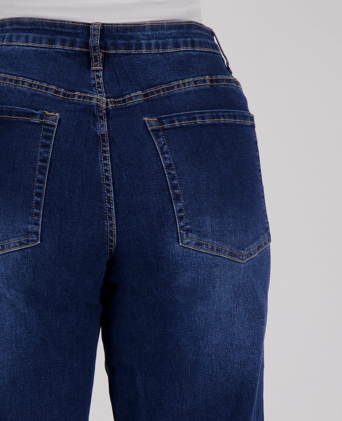Pant Straight Superstretch Denim | Dark Blue Denim - Image 7
