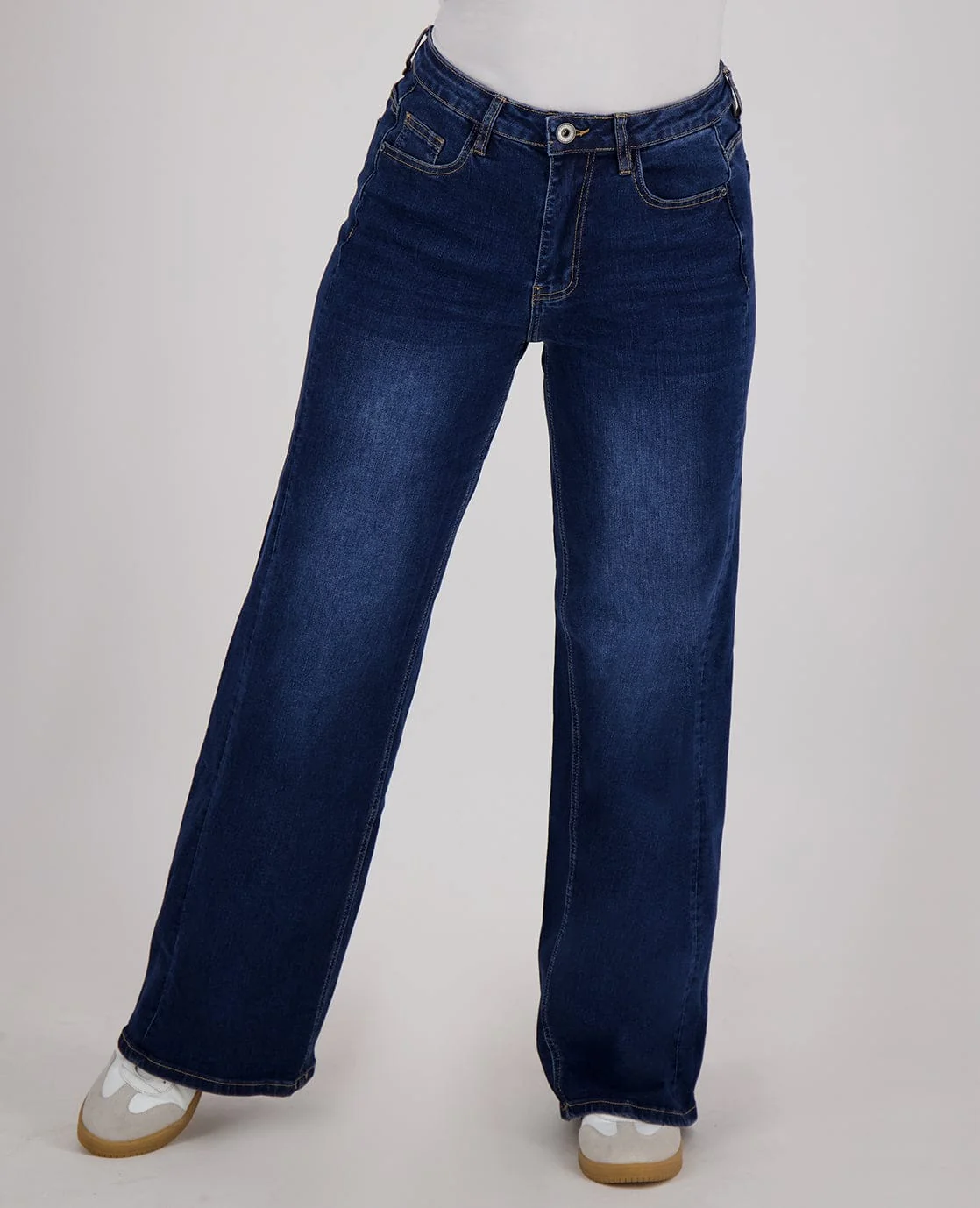 Pant Straight Superstretch Denim | Dark Blue Denim - Image 8