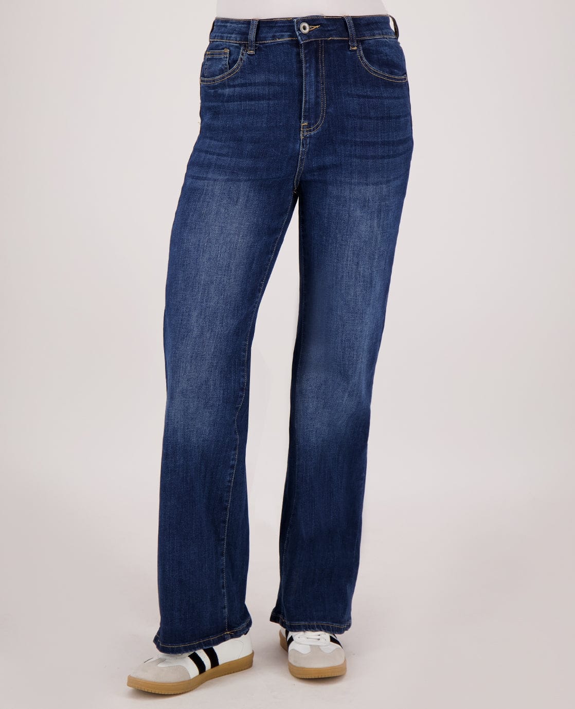 Pant Straight Superstretch Denim | Medium Denim - Image 3