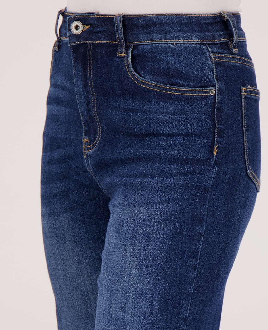 Pant Straight Superstretch Denim | Medium Denim - Image 4