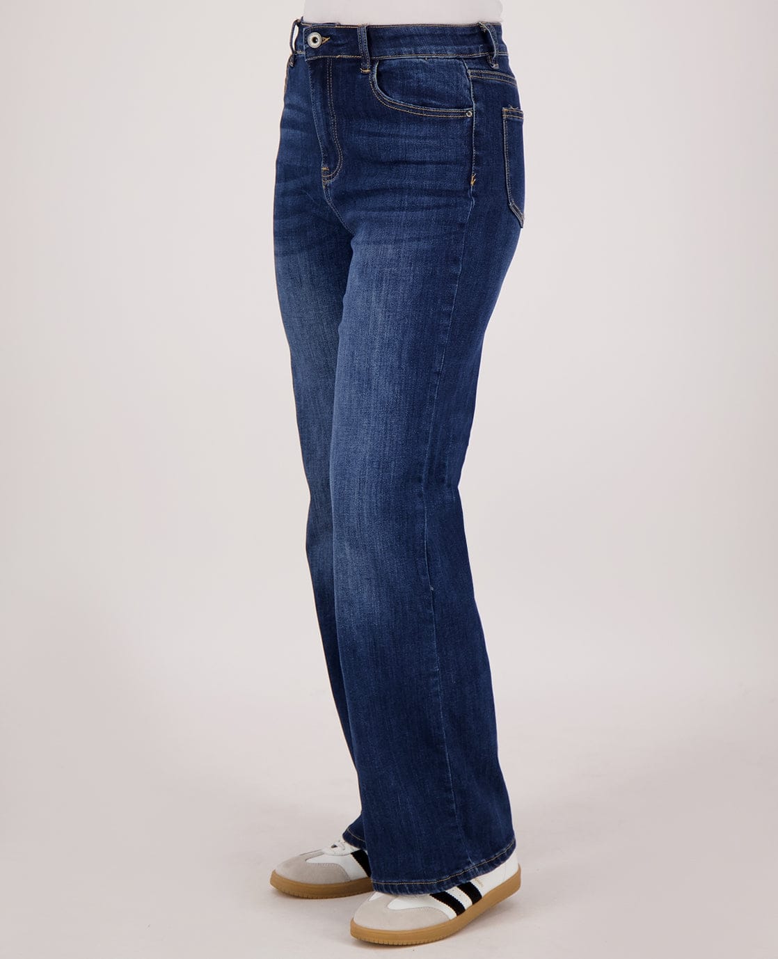 Pant Straight Superstretch Denim | Medium Denim - Image 5