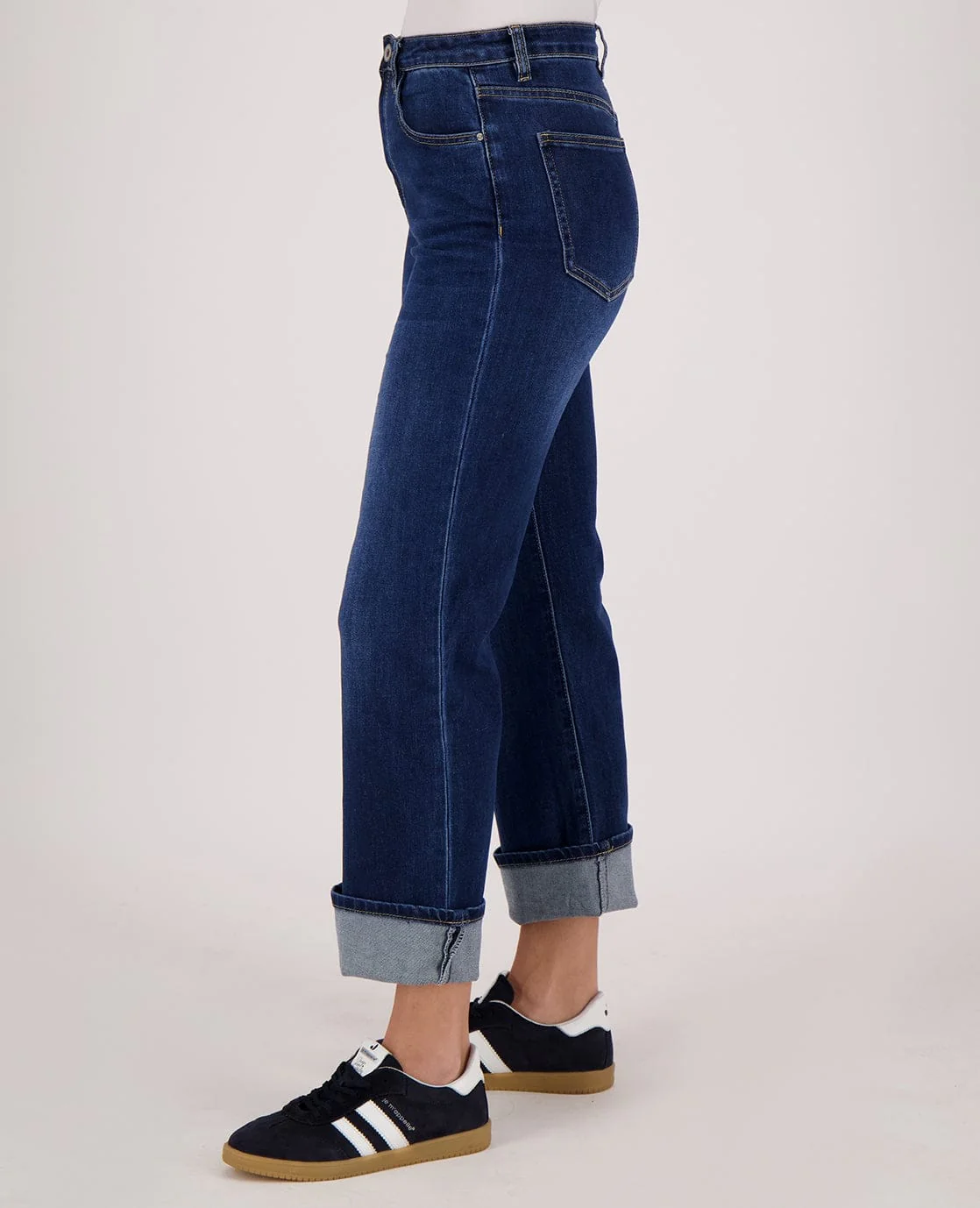 Pant Straight Superstretch Denim | Medium Denim - Image 4