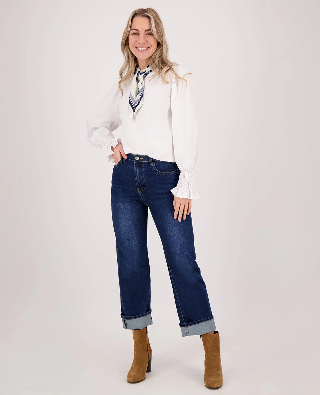 Pant Straight Superstretch Denim | Medium Denim - Image 8