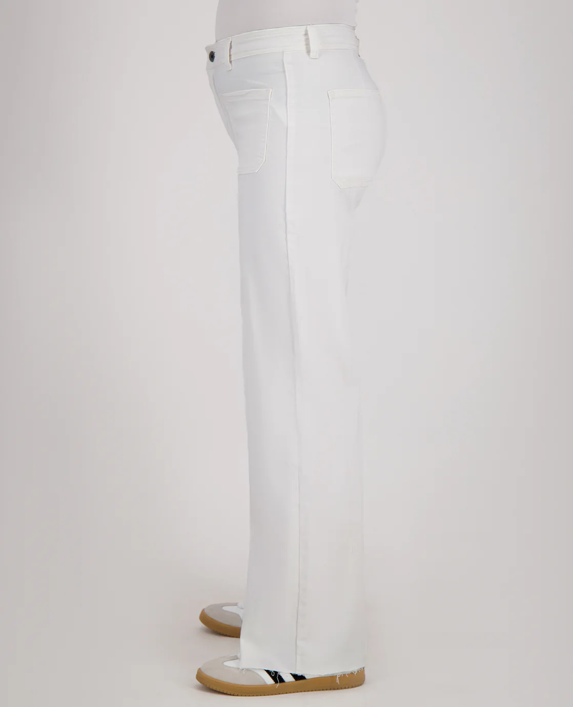 Pant Straight Superstretch Denim | Wit - Image 5