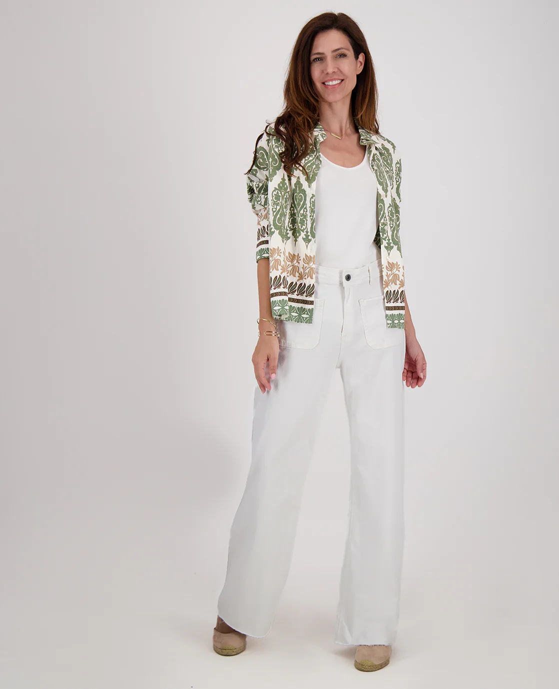 Pant Straight Superstretch Denim | Wit - Image 9