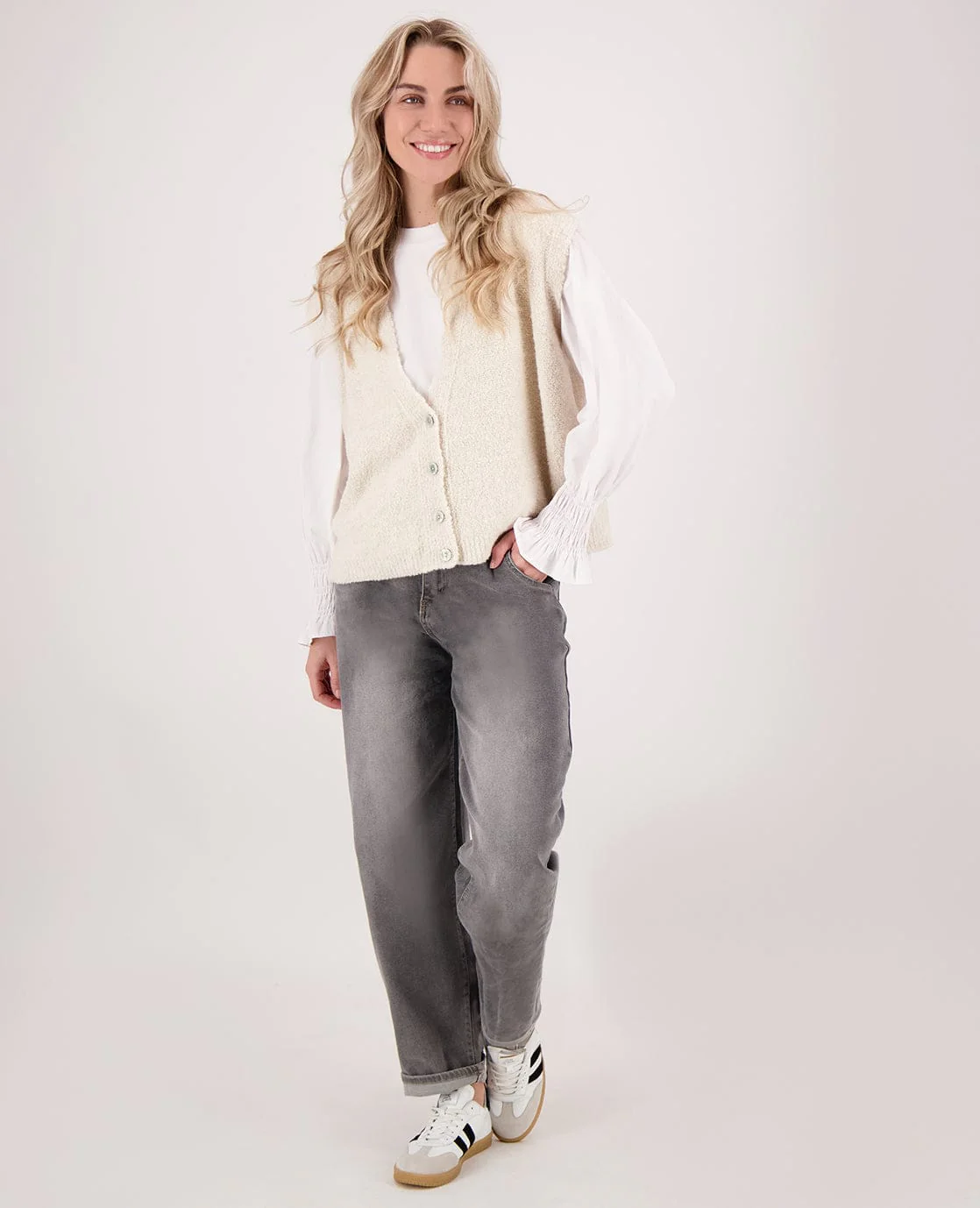 Pant Stretch Denim | Grijs - Image 6