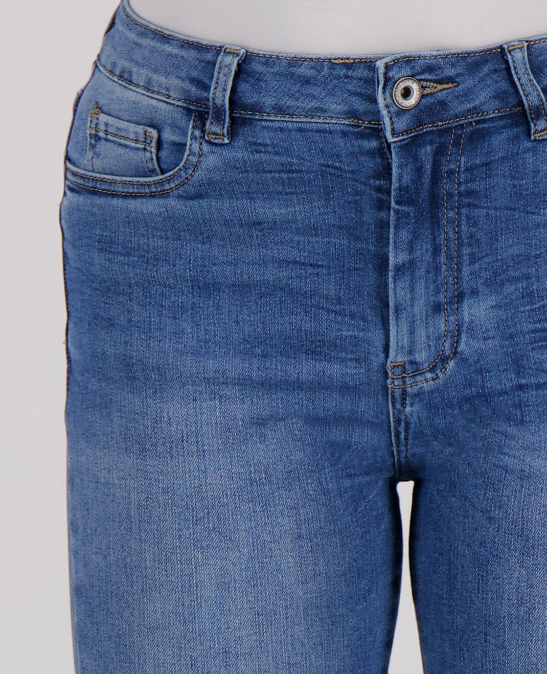 Pant Stretch Denim | Medium Denim Blue - Image 3