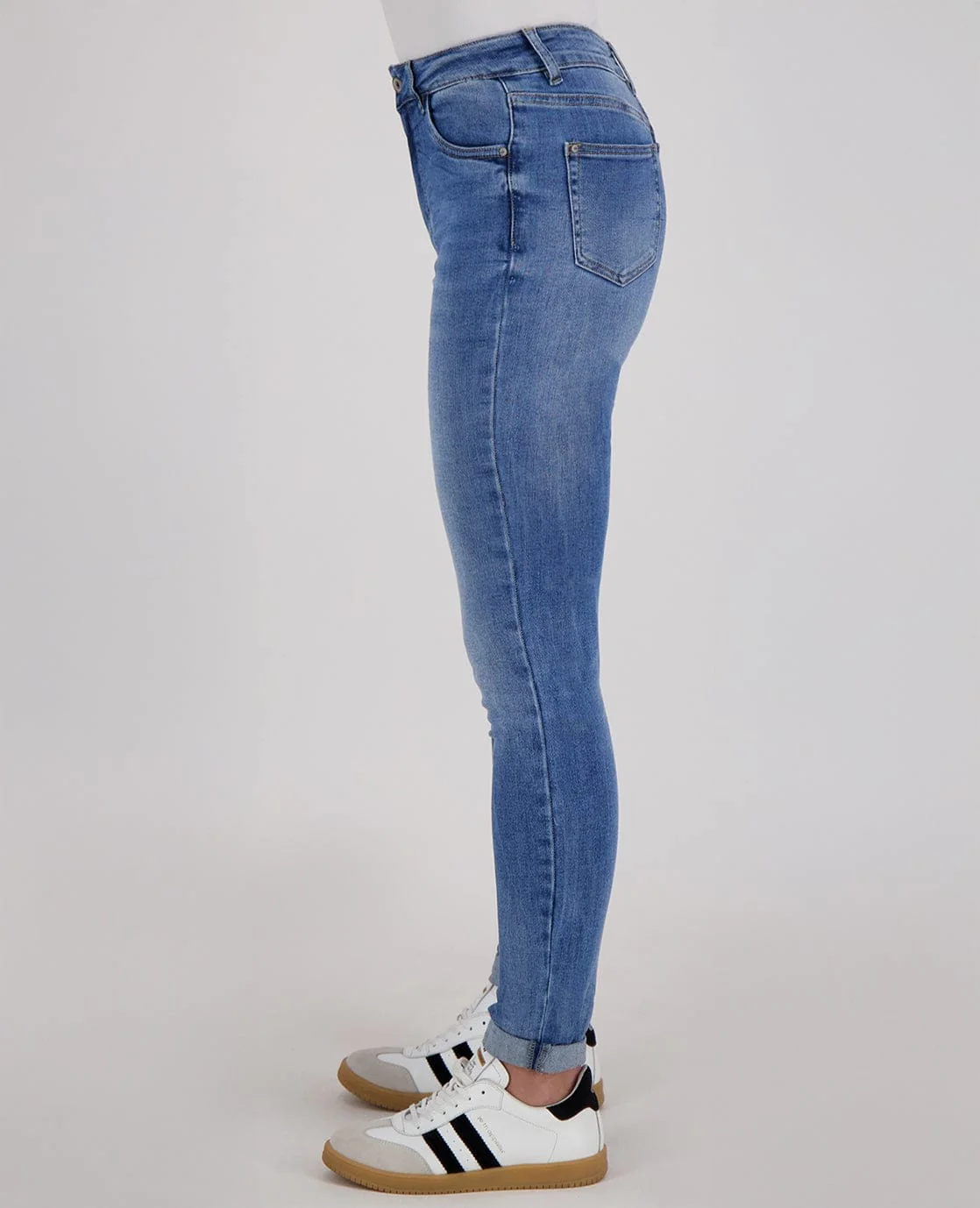 Pant Stretch Denim | Medium Denim Blue - Image 8