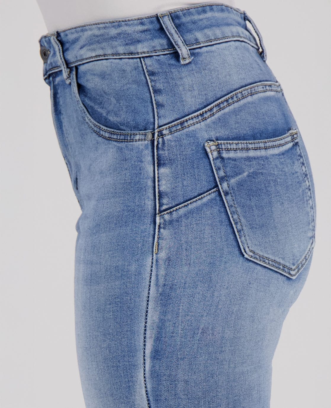 Pant Stretch Denim | Medium Denim Blue - Image 6