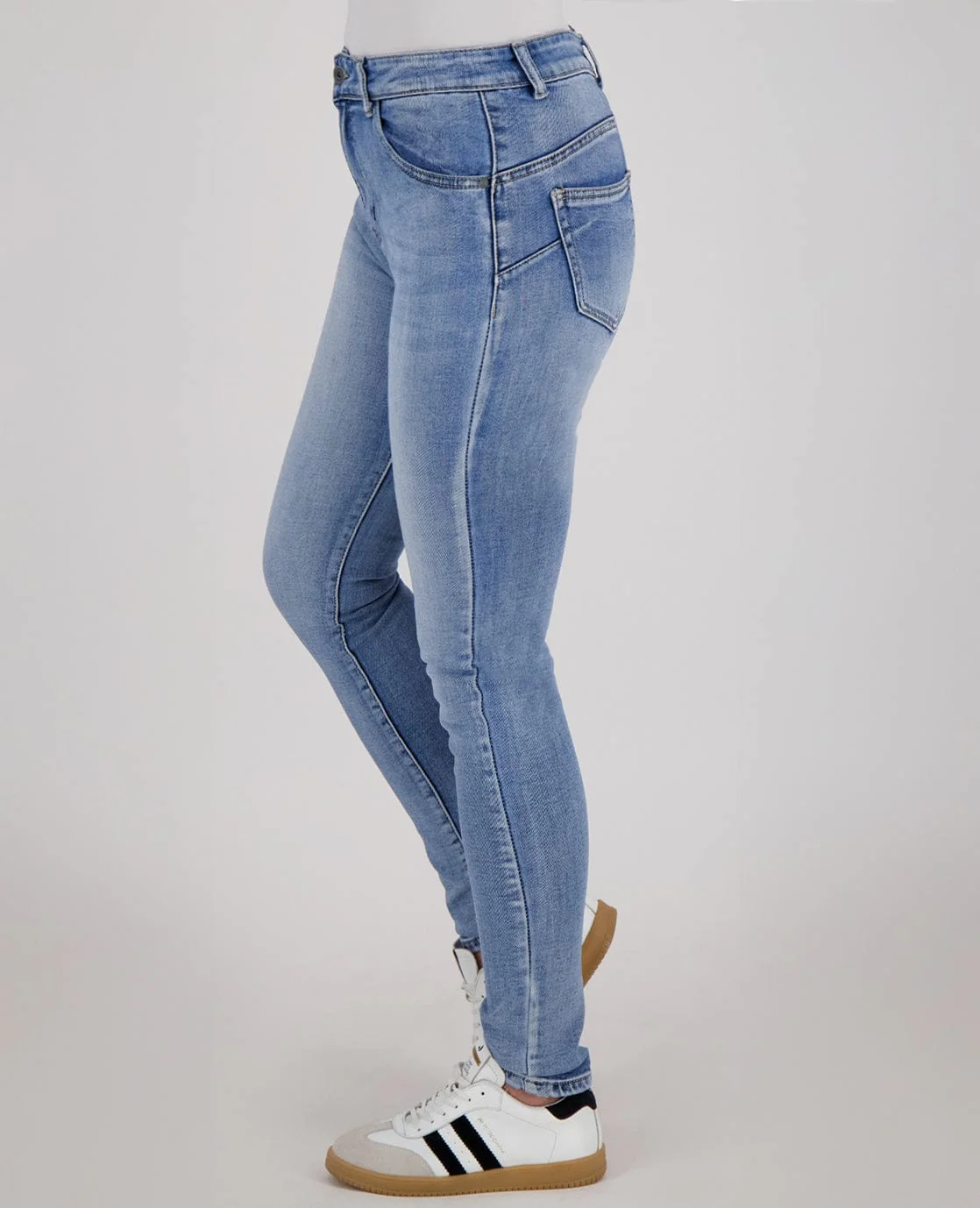 Pant Stretch Denim | Medium Denim Blue - Image 8